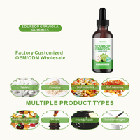 YanniGlow OEM ODM Compléments Alimentaires à Base de Plantes Gouttes de Corossol Graviola avec Soutien Antioxydant pour le Système Immunitaire et la Santé Digestive