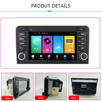 LELV Auto Stereo 7 pouces écran tactile Android 13 autoradio pour Audi A3 8p S3 Rs3 Sportback Wifi Video Player Gps Navigation Head