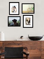 Cadre Photo en Bois MDF Noir de Haute Qualité, Formats A4, A3, 5x7, 8x10, 11x14, 12x18, Cadre Mural à Suspendre Personnalisable pour Affiche et Peinture