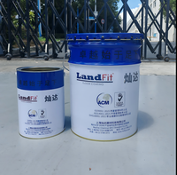 Revêtement de sol époxy à nivellement automatique, résistant à l'usure, application de peinture au sable coloré durable via un revêtement liquide à la brosse