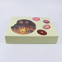 Boîtes personnalisées écologiques pour pâtisseries rapides, gâteaux au chocolat, pains, mochis, beignets, sushis, biscuits, emballages alimentaires à emporter