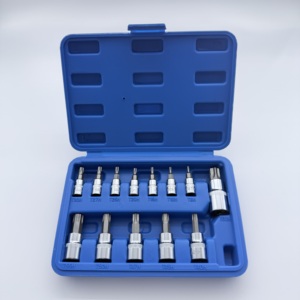 Ổ cắm tác động lục giác 13 mảnh đặt tuốc nơ vít hình hoa với đầu ổ cắm hoa mận để sử dụng sửa chữa - Product Image 1