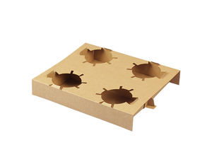 Plateau à café jetable biodégradable de haute qualité, personnalisé avec logo, imperméable, recyclé, OEM/ODM - Product Image 2