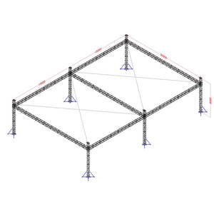 Structure modulaire en alliage d'<span class=keywords><strong>aluminium</strong></span> pour parcours Ninja Warrior, obstacles portables pour entraînement <span class=keywords><strong>de</strong></span> fitness en intérieur et en extérieur, présentoirs <span class=keywords><strong>de</strong></span> truss - Product Image 5
