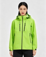 Vêtement de randonnée unisexe personnalisé à coque rigide, fermeture éclair, coutures scellées, imperméable, coupe-vent, respirant, manteau d'automne/d'hiver pour l'extérieur