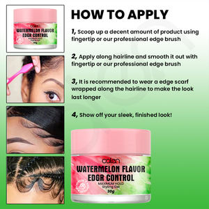 Luxfume 30ml <span class=keywords><strong>Gel</strong></span> de contrôle des bords coiffant organique pour femmes forte tenue avec effet texturant de cire luttant contre les frisottis - Product Image 6