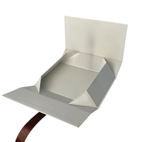 Haute qualité pas cher recyclable pliant réutilisable compétitif carte rigide vide coffrets cadeaux Logo personnalisé éponge mat stratification
