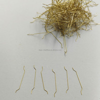 Fibres d'acier allié 20/0.2 haute résistance et durables, revêtues de denim, pour renforcement du béton à haute résistance à la traction pour sols scolaires
