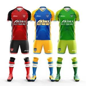 Hersteller Großhandel Custom Design Club Männer leer sublimiert Original Uniform Fußball trikot maßge schneiderte Fußball trikot