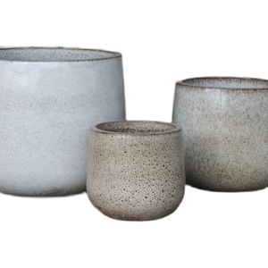 Grande poterie d'argile rouge <span class=keywords><strong>émaillée</strong></span> à haute température <span class=keywords><strong>Pot</strong></span> de fleur de jardin de couleur bleue avec plante <span class=keywords><strong>en</strong></span> <span class=keywords><strong>pot</strong></span> pour la décoration extérieure - Product Image 1