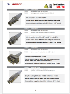 Adaptador para Herramienta de Mandrinado SERDI 5100 |   Portaherramientas SERDI Original para Cortador de Asientos de Válvulas 2003/2004 - Product Image 5