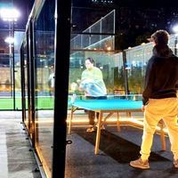 Table de tennis de table professionnelle multifonctionnelle en acier, taille personnalisée 305*610cm, courts de padel