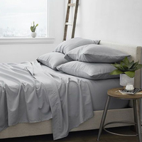 Ensemble de literie en fibre de bambou 100% naturelle et biologique, super doux, couleur personnalisée, tailles personnalisées - Queen, King, Twin pour la maison, Noël