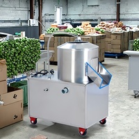 2200W Automatische 450-650kg/u capaciteit 304 roestvrijstalen was- en schilmachine voor uien, aardappelen en gember
