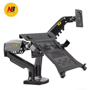 <span class=keywords><strong>Soporte</strong></span> para Laptop NB F160 Negro para Dos Monitores, 2 en 1, <span class=keywords><strong>Soporte</strong></span> de Escritorio para Dos Pantallas, Giratorio, Telescópico, Ajustable en Altura - Product Image 2