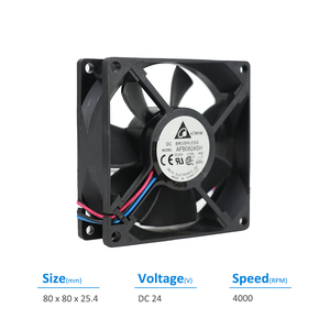 เดลต้า AFB0824SH 24VDC 0.16A 3.84W 4000RPM ตู้ควบคุมอินเวอร์เตอร์ UPS พัดลมระบายความร้อนตามแนวแกน - Product Image 2
