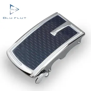 Biru Flut Wholesale Paduan Bahan Otomatis Gesper Kustom Laki-laki Kulit Logam Belt Buckle.