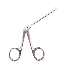 Pince à cérumen en acier inoxydable 85 mm, version courte, outil de nettoyage pour les oreilles, couleur argent, qualité médicale - Product Image 1