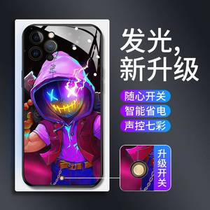 Halloween Quà Tặng Phim Hoạt Hình Cuộc Gọi Bằng Giọng Nói Flash Đêm Phát Sáng <span class=keywords><strong>LED</strong></span> Điện Thoại Trường Hợp Đối Với Apple <span class=keywords><strong>iPhone</strong></span> 15 Pro Max 14 13 12 11 Cộng Với - Product Image 2