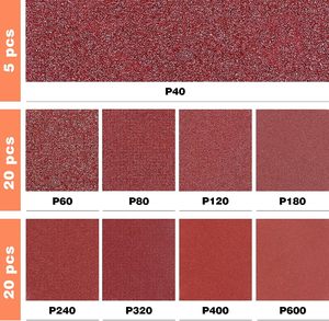 Orbitale Schuurmachine Schuurpapier Schuurschijven 5 Inch 8 Gat 40-2000 Gruis, Haak En Lus Willekeurig Orbitaal Schuurpapier Voor Hout - Product Image 4