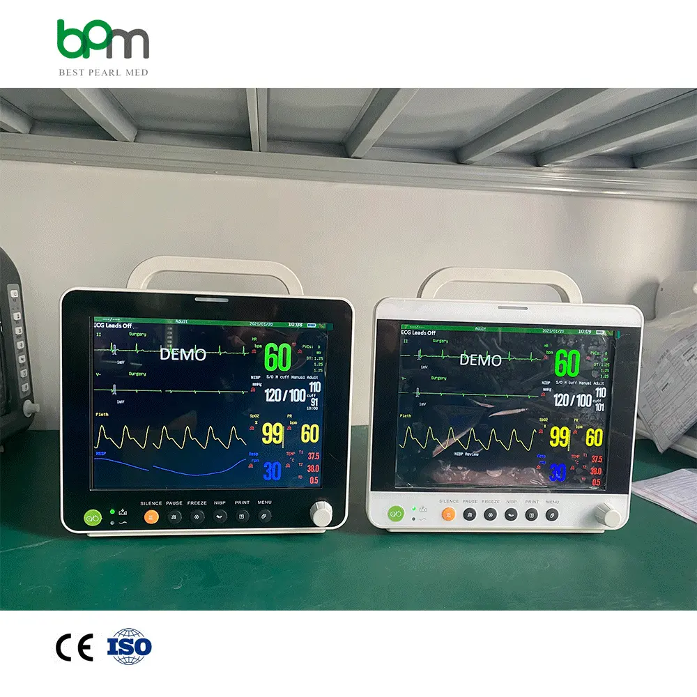 BPM-M1208 TFT EtCo2 Blood Pressure Vital Signs Vet Monitor Multiparameter Veterinary Monitor