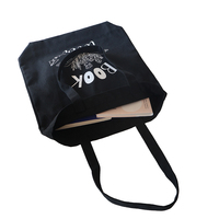 Sac fourre-tout en toile de coton réutilisable écologique Sac fourre-tout recyclable imprimé de logo personnalisé de livre Sac fourre-tout promotionnel