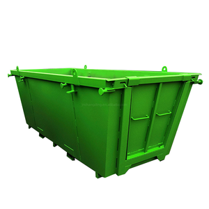 Papelera de acero apilable para reciclaje al aire libre hecha de contenedores de basura móviles de acero - Product Image 5