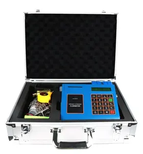 Misuratore di portata ad ultrasuoni portatile economico di alta qualità SD Card morsetto di stampa portatile sull'installazione misuratore di portata ad ultrasuoni