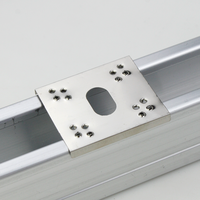 Support photovoltaïque personnalisé en acier inoxydable 304, pièce de connexion solaire conductrice pour sol, double fourche isolante