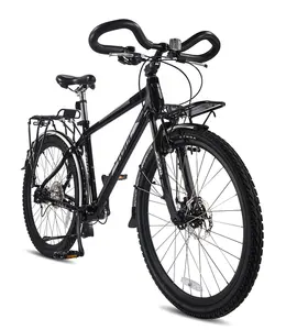 2023 vendita calda Taiwan produttore 7 velocità bici da viaggio Fat Mountain Bike con portapacchi rimovibile trasmissione ad albero senza catena