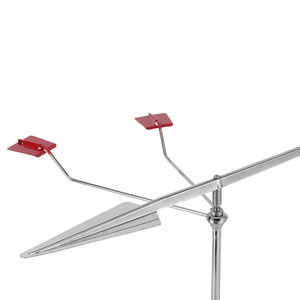 Capteur de vent en acier inoxydable pour bateaux avec queue rouge et bras réglable - Product Image 4