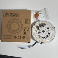 Moteur de ventilateur de plafond LED 18W 230V avec interrupteur DIP 3CCT, sans scintillement, certifié CE, 100mm avec couvercle PC transparent, kit de rénovation