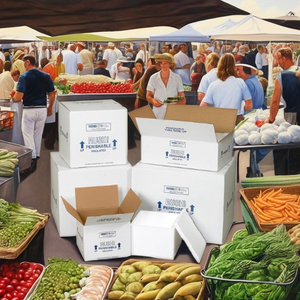 Bán buôn phân hủy sinh học lớn bọt mát cách điện hộp carton với xốp cho hải sản loại hộp thư mục - Product Image 3