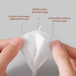 130 pièces tampon de <span class=keywords><strong>coton</strong></span> doux carré démaquillant pour les soins de la peau du visage utilisation humide et sèche <span class=keywords><strong>lavable</strong></span> et respectueux de la peau - Product Image 3