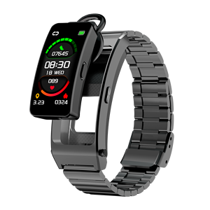 Pulsera Inteligente B9 Desmontable <span class=keywords><strong>con</strong></span> Auriculares Bluetooth 2 en 1, Monitorización de Salud, Recordatorio de Mensajes, Pulsera de Fitness - Product Image 1