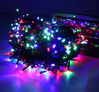 Guirlande solaire LED, 100 diodes, 10M, fausses fleurs, pour jardin, guirlande, noël, nouveau