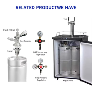 Barril de <span class=keywords><strong>Cerveza</strong></span> Comercial de Acero Inoxidable con Conexión Sankey D/G/A/S de 1/2 1/4 1/6, Certificado NSF, 20L/30L/50L/60L - Product Image 6