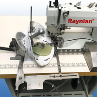 Machine à coudre automatique pour bordure de chapeau Raynian avec bande anti-transpiration, machine à fabriquer des chapeaux