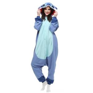 Pijama de Animales de Dibujos Animados Azul y Rosa para Halloween, Disfraz de Cosplay para Parejas, Kigurumi para Adultos, Traje para Fiestas y Actuaciones - Product Image 5