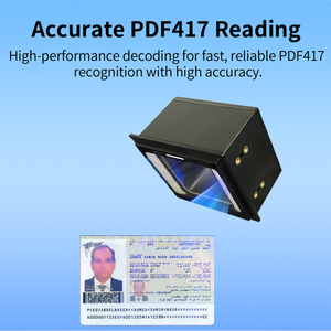 Módulo Escáner de Códigos <span class=keywords><strong>QR</strong></span> PDF417 para Tarjetas de Pasaporte con Cabezal de Escaneo de Autoservicio para Peaje de Estacionamiento LONVILL 70H 55V, Resolución de Campo de Visión de 4mil - Product Image 3