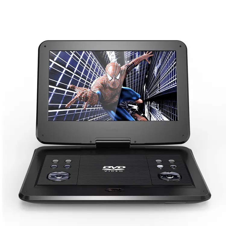 Reproductor de DVD portátil con pantalla Led grande, lector de tarjetas/usb/juego, Pdvd, Mp3, vídeo, casa