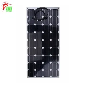 SUNSUN 20% 효율 대만 셀 12V 24V 100W monocrystalline 세미 유연한 태양 전지 패널