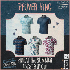 T-shirts hawaïens de haute qualité en spandex/polyester pour homme, à simple boutonnage, Aloha Beach, été - Product Image 3