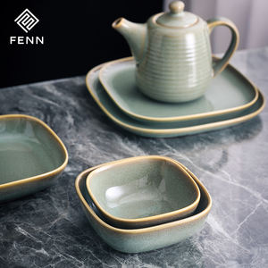 Fenn कारखाने प्रत्यक्ष लक्जरी वर्ग आकार प्रतिक्रिया ग्लेज्ड यूरोपे पोर्सिलेन घर और रसोई के लिए रेस्तरां सिरेमिक कटोरा - Product Image 6