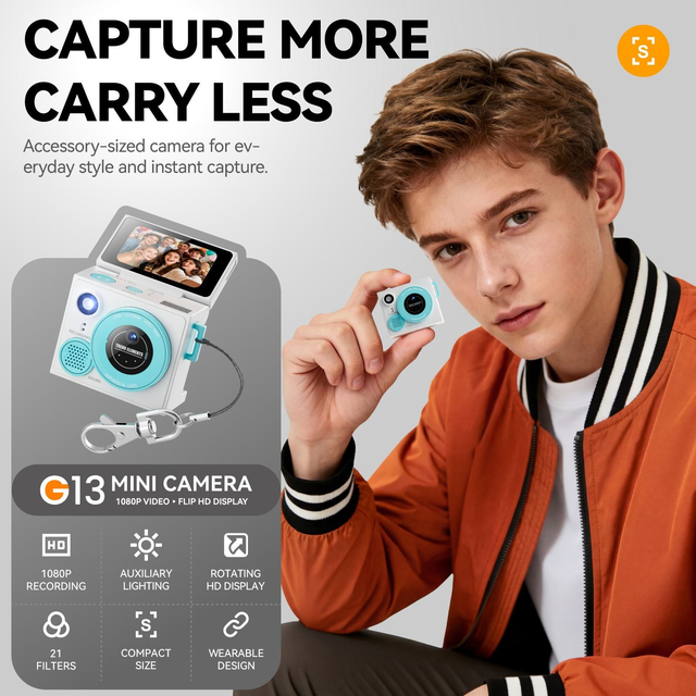 Cross-border Lipstick-Sized CCD Digital Camera with 8x Optical Zoom 2.4-inch Screen High Definition Video Recording Photography