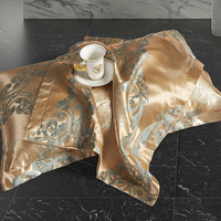 Ensemble de housse de couette en jacquard de luxe sur mesure avec taies d'oreiller, literie lavable toute saison pour la maison et l'hôtel