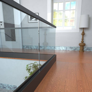 Escadas De Alumínio Com Groove Design Vidro Railing Clamp Balaustrada Vidro Railing Alta Qualidade e Estável - Product Image 2