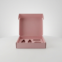 Boîtes de produits cosmétiques en carton ondulé recyclable, bon emballage avec impression pour l'emballage de vêtements, boîte à chaussures noire