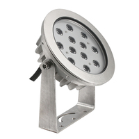 Projecteur LED subaquatique pour piscine, 24V RGB 36W, en acier inoxydable, IP68, à fixation murale avec support