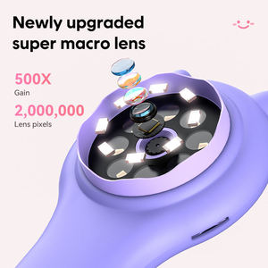 Microscopio <span class=keywords><strong>digital</strong></span> portátil para niños Pantalla de 2 pulgadas Fuente de luz LED Aumento de 500X Cámara de 2MP Bolsillo de educación temprana - Product Image 5